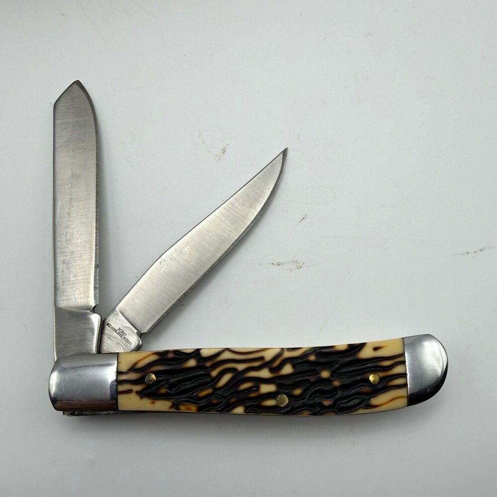 Wild Turkey Handmade Collection 2-Blade Slipjoint Pocketknife Cream/Black